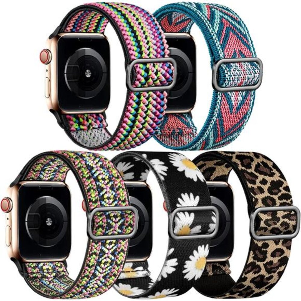 NEW 5 Pack Boho Fashion Apple Watch Bands